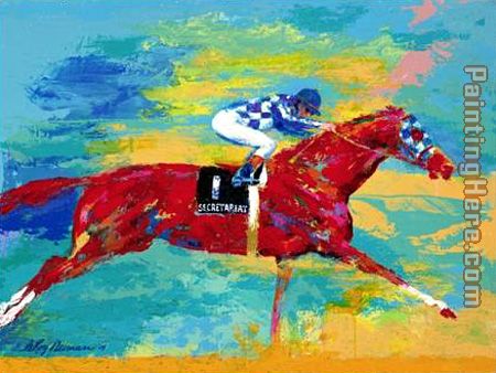 The Great Secretariat painting - Leroy Neiman The Great Secretariat art painting